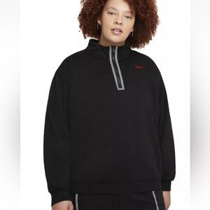 Nike Black Sweatshirt with Red Logo